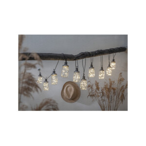 Solarlichterkette Circus Bottle – 10 LED-Flaschen, warmweiß, IP44, 4,5?m