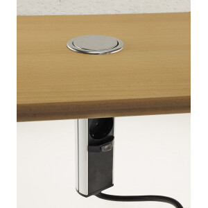 Versenkbare 3-fach Steckdose mit USB-A & USB-C...