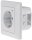 MILOS Wifi Steckdose Unterputz 250V~ mit Wifi Aktor Schutzkontaktsteckdose mit Berührungschutz APP für Zeitschaltung Timer Countdown Weiß
