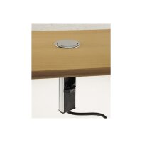 Versenkbare 3-fach Steckdose mit USB-A & USB-C – Edelstahl, Pop-Up, 230V, 3600W