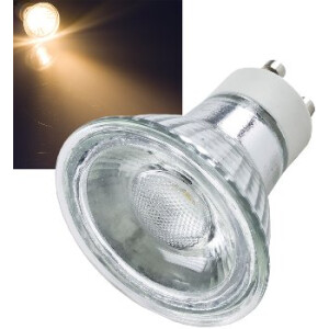 LED Strahler GU10 "H35 COB" 3000k, 265lm, 230V/3W, warmweiß
