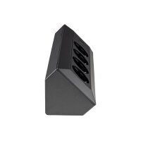 4-fach Steckdosenblock in Anthrazit