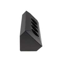 4-fach Steckdosenblock in Schwarz