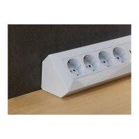 4-fach Steckdosenblock in Weiß