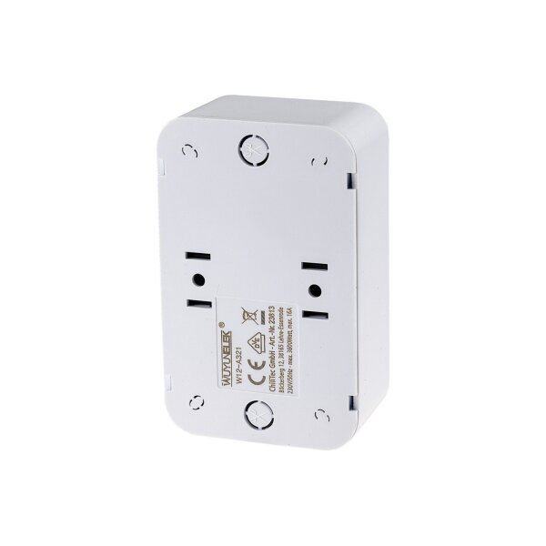 FASKO Doppel-Steckdose in Weiß