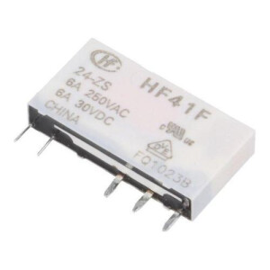 Hongfa HF41F ZS Printrelais – 1 Wechsler, 12V/24V,...