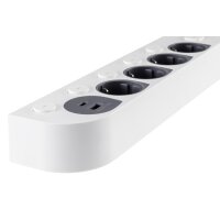 4-fach Steckdosenleiste mit USB-A/C – Einzelschaltung, 1,5 m Kabel, 3680 W