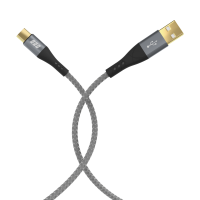 USB-A auf USB-C Kabel 1 m – 60W QC, 3A, Textilmantel, vergoldete Kontakte