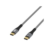 USB-C auf USB-C Kabel 0,5 m – 100W PD 3.0, 5A, E-Marker, Textilmantel