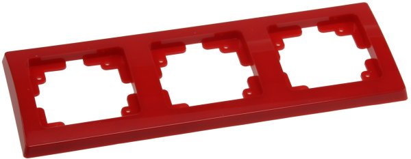 Rahmen für DELPHI Serie 3-fach Rahmen, rot
