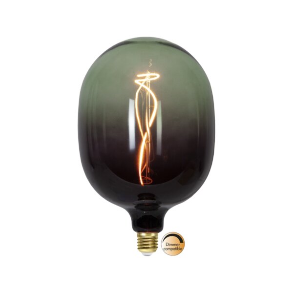 LED Deko Lampe E27 Grün dimmbar – große Design LED ColourMix 1800K