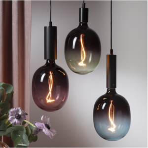 LED Deko Lampe E27 Grün dimmbar – große...