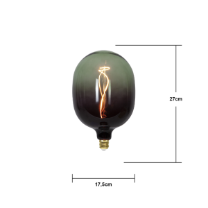 LED Deko Lampe E27 Grün dimmbar – große Design LED ColourMix 1800K