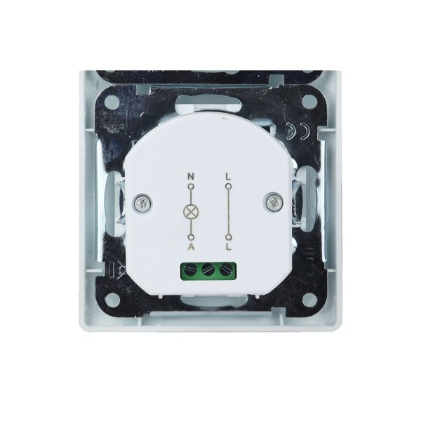 DELPHI Bewegungsmelder 160° silber – LED geeignet, Unterputz, 2-Draht