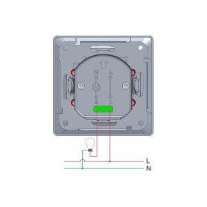 DELPHI Bewegungsmelder 160° silber – LED geeignet, Unterputz, 2-Draht