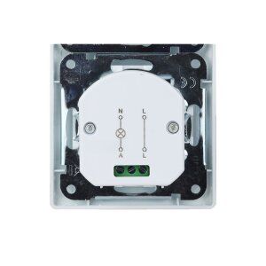 DELPHI Bewegungsmelder 160° silber – LED geeignet, Unterputz, 2-Draht