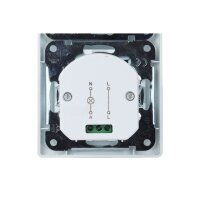 DELPHI Bewegungsmelder 160° silber – LED geeignet, Unterputz, 2-Draht