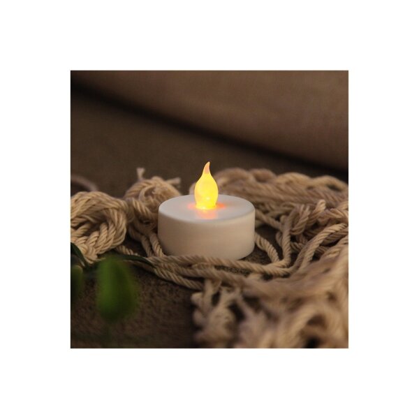 LED Teelichter 4er Set "Paulo" – Flackerlicht & 80h Laufzeit