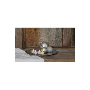 LED Teelichter 4er Set "Paulo" – Flackerlicht & 80h Laufzeit