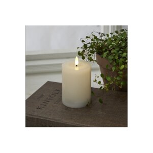 LED-Stumpenkerze Flamme Flow Weiß – 12,5?cm...