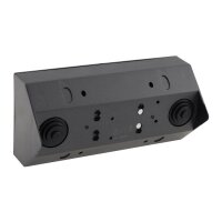 2-fach Steckdosenblock + 2x USB, anthrazit – 45° Gehäuse, 3600W, ideal für Werkbank & Küche