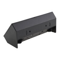 2-fach Steckdosenblock + 2x USB, anthrazit – 45° Gehäuse, 3600W, ideal für Werkbank & Küche