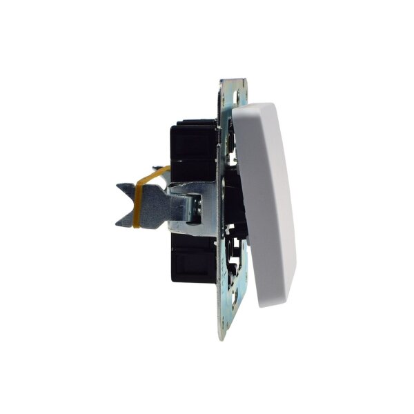 MILOS Wechselschalter UP weiß matt ohne Rahmen