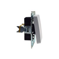 MILOS Wechselschalter UP weiß matt ohne Rahmen