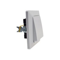 MILOS Wechselschalter Unterputz weiß matt | Klemmanschluss