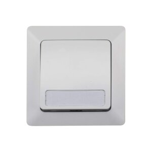 MILOS Klingeltaster mit Namensschild | weiß matt...