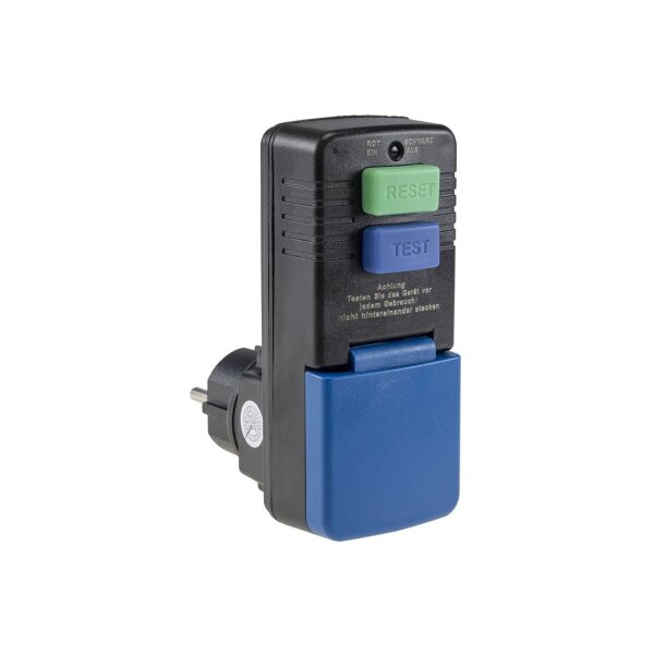 FI Stecker Adapter 30mA IP54 – Fehlerstromschutzadapter Personenschutz Steckdose CT-RCD