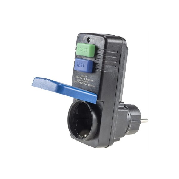 FI Stecker Adapter 30mA IP54 – Fehlerstromschutzadapter Personenschutz Steckdose CT-RCD