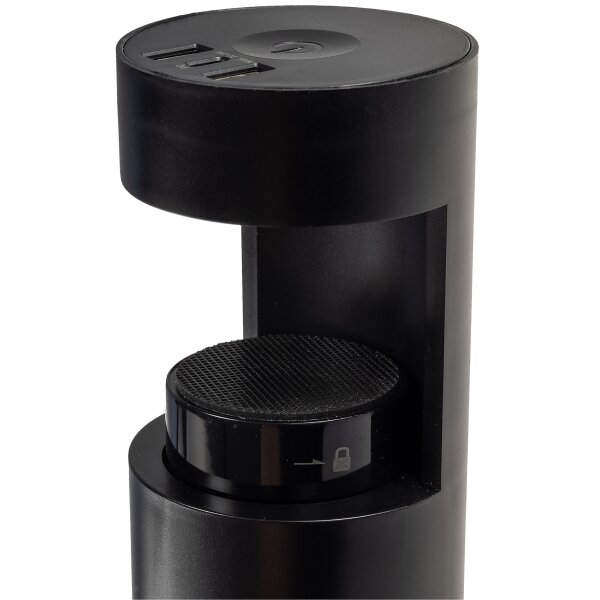 3-fach Tischsteckdose CT-KS 3 mit USB-A & USB-C 20W PD – Schwarz