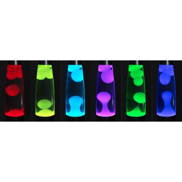 Lavalampe CTL Funky LED 40 cm – RGB Farbwechsel, schwarz Retro Design