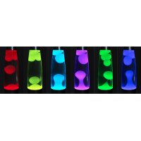 Lavalampe CTL Funky LED 40 cm – RGB Farbwechsel, schwarz Retro Design