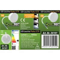 LED Modul Piatto CCT 5W 110° – flaches LED Einbaumodul 230V mit einstellbarer Lichtfarbe 3000K / 4000K / 6500K