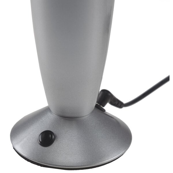 Lavalampe LED RGB 34cm – Retro Lavalampe Silber mit Farbwechsel