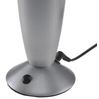 Lavalampe LED RGB 34cm – Retro Lavalampe Silber mit Farbwechsel