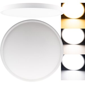 LED Deckenleuchte 40cm flach CCT – Deckenlampe 32W...