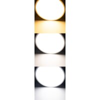 LED Deckenleuchte 40cm flach CCT – Deckenlampe 32W 3000–6000K Santano