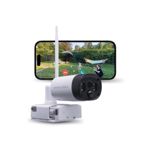 Überwachungskamera Akku WLAN 2K – Outdoor Kamera mit App, KI & 180 Tage Akku
