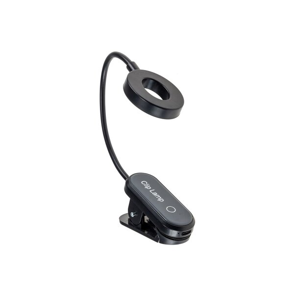 LED Akku-Leseleuchte / Klemmleuchte 18cm Schwanenhals, dimmbar, 25lm