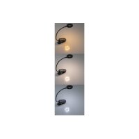 LED Akku-Leseleuchte / Klemmleuchte 18cm Schwanenhals, dimmbar, 25lm