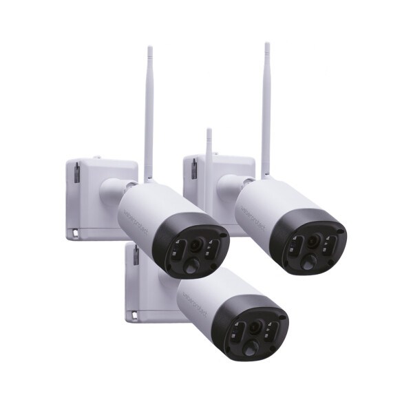 Überwachungskamera Set 3x WLAN Akku – Outdoor Kamerasystem ohne Abo Apollo 2