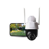 Überwachungskamera Set 3x WLAN PoE 2K Zoom – Outdoor Kamerasystem mit Sirene Oculus Pro