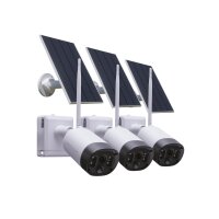 Solar Überwachungskamera Set 3x WLAN Akku – Autarkes Kamerasystem ohne Strom Apollo 2