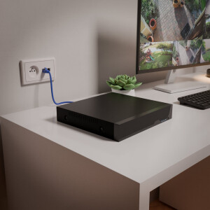 Überwachungssystem Set mit NVR Recorder 1TB – 2 Kameras PoE Zoom mit Sirene Oculus Pro