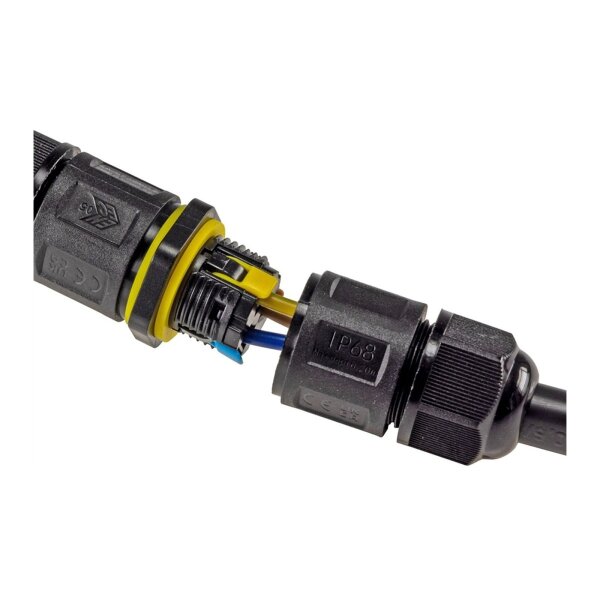 Kabelverbinder T-Form, IP68, 230V Klemmanschluss, für Kabel Ø 6-11mm