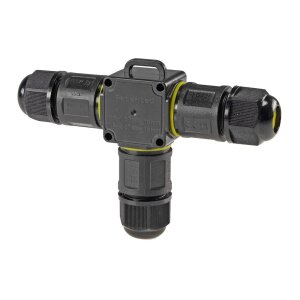 Kabelverbinder T-Form, IP68, 230V Klemmanschluss, für Kabel Ø 6-11mm