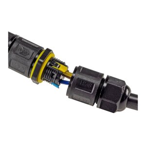 Kabelverbinder T-Form, IP68, 230V Klemmanschluss, für Kabel Ø 6-11mm